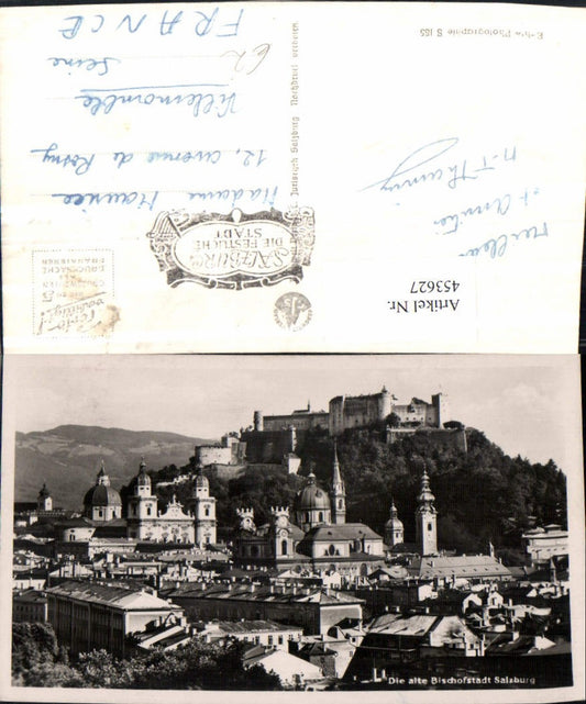 453627,Salzburg Teilansicht m. Festung