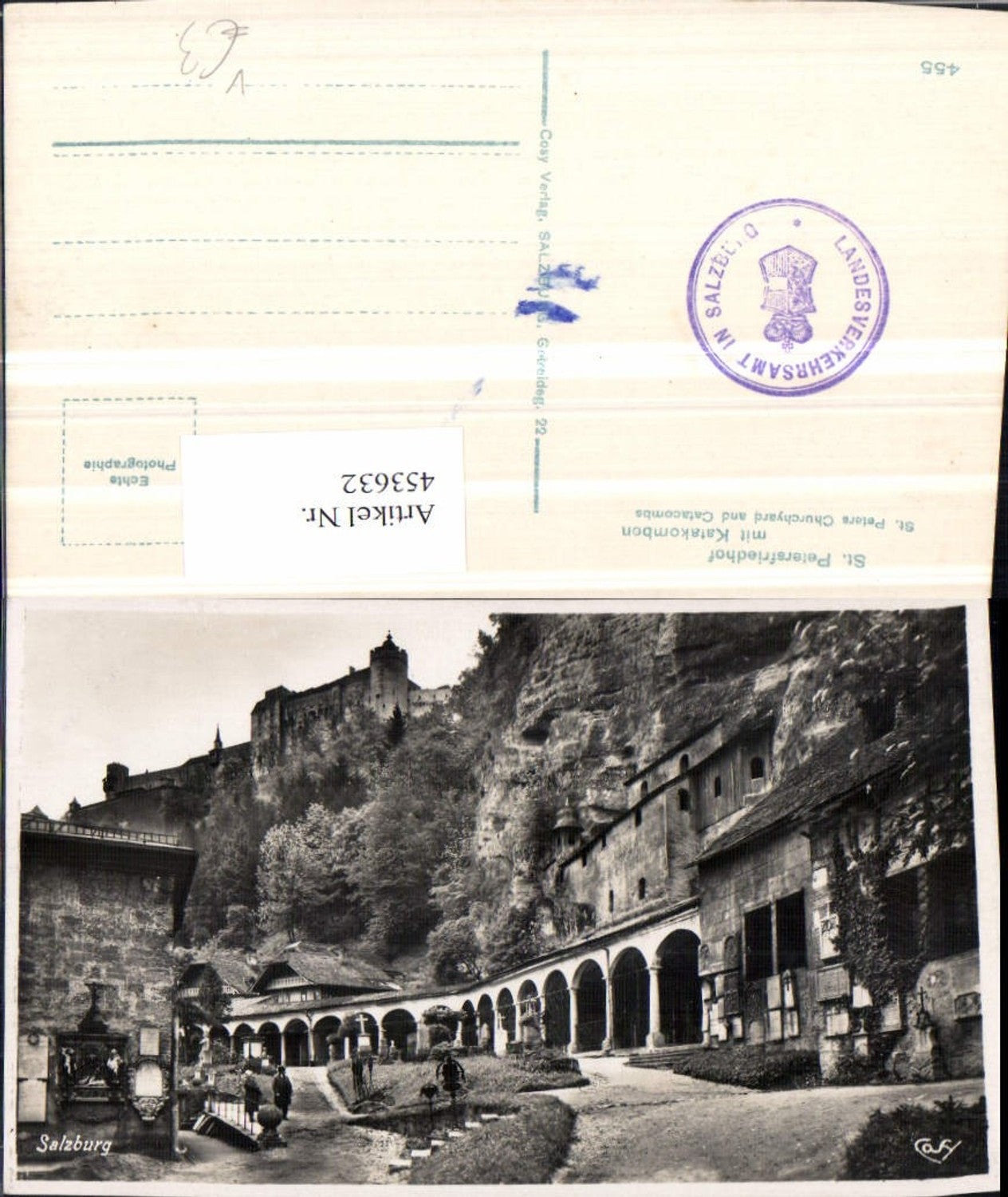 453632,Salzburg St. Petersfriedhof m. Katakomben Festung pub Cosy