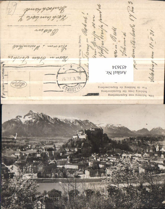 453634,Salzburg Totale vom Kapuzinerberg Bergkulisse