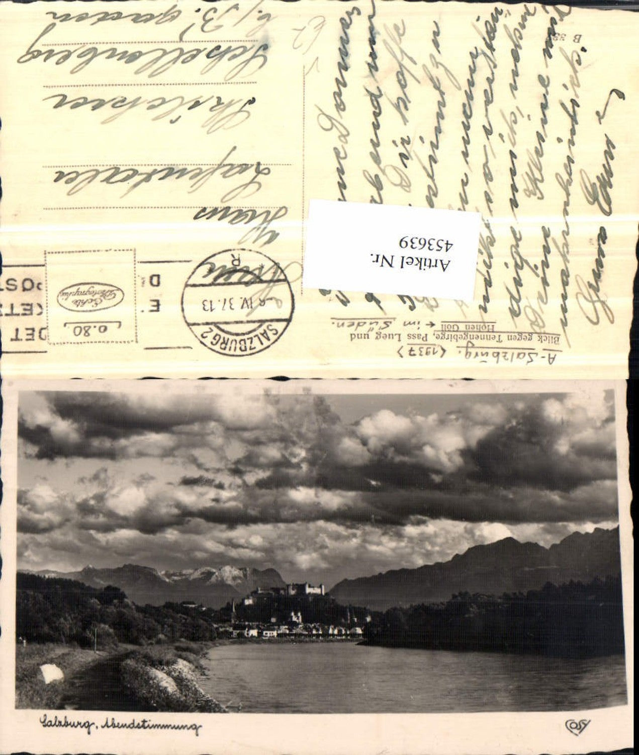 453639,Salzburg Teilansicht geg. Tennengebirge Bergkulisse pub Cosy