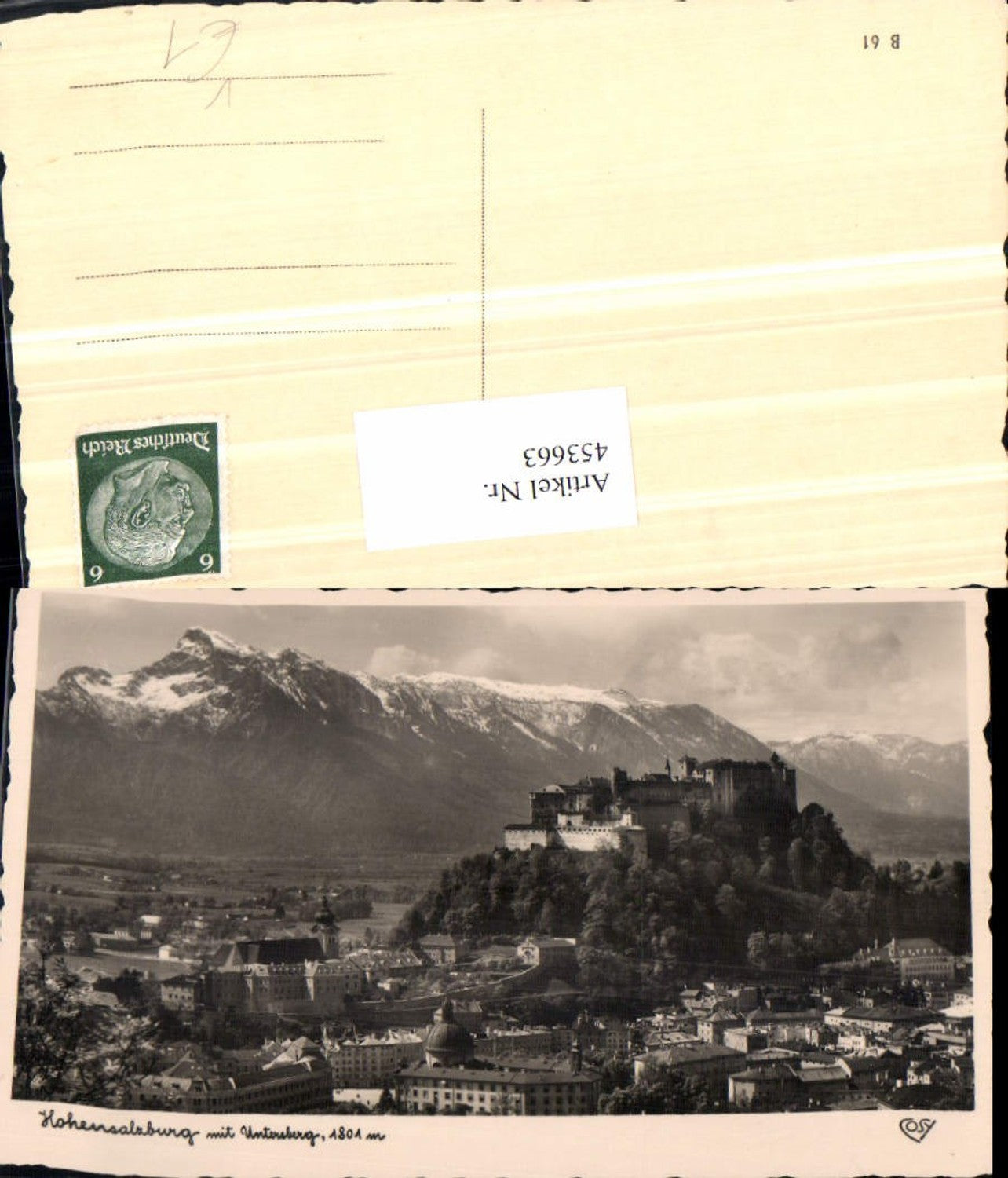 453663,Salzburg Teilansicht m. Festung geg. Untersberg Bergkulisse pub Cosy
