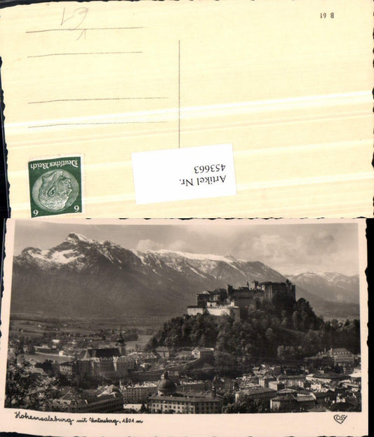 453663,Salzburg Teilansicht m. Festung geg. Untersberg Bergkulisse pub Cosy