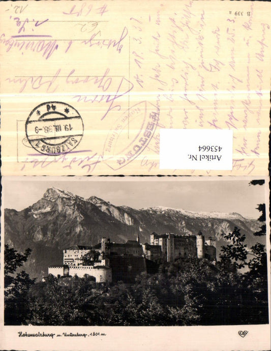 453664,Salzburg Festung Hohensalzburg m. Untersberg Bergkulisse pub Cosy
