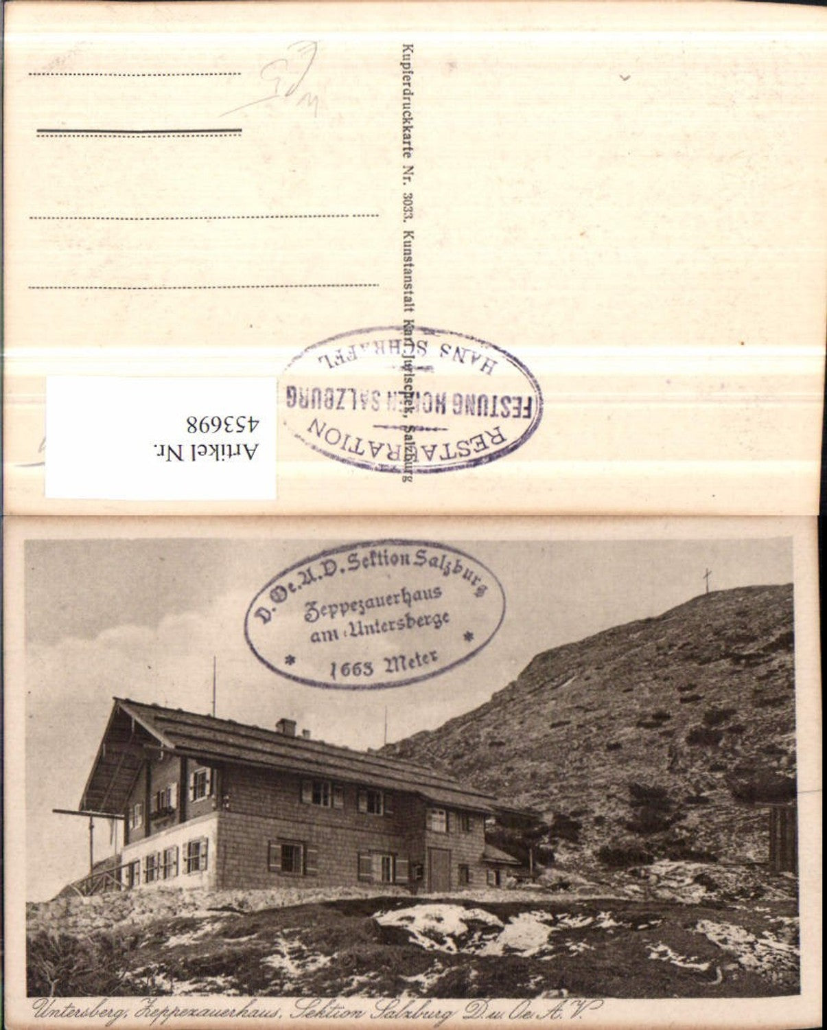 453698,Untersberg Zeppezauerhaus Berghütte b. Grödig