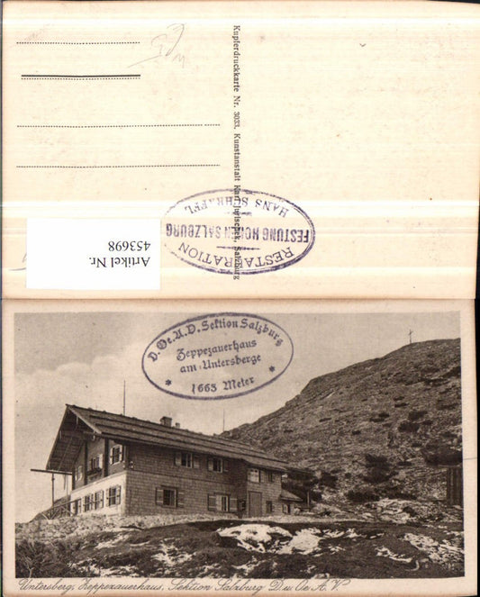 453698,Untersberg Zeppezauerhaus Berghütte b. Grödig