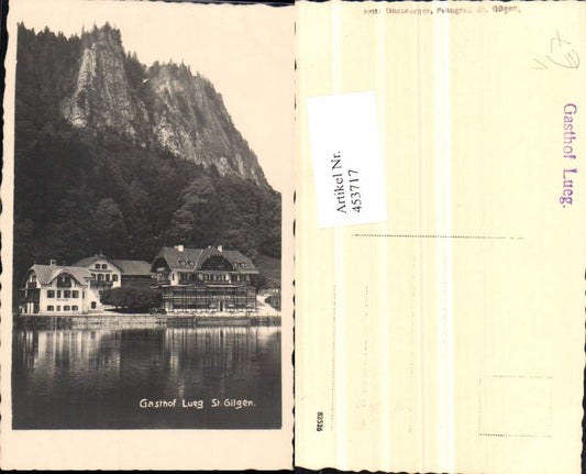 453717,St. Gilgen Gasthof Lueg pub Fritz Gastberger