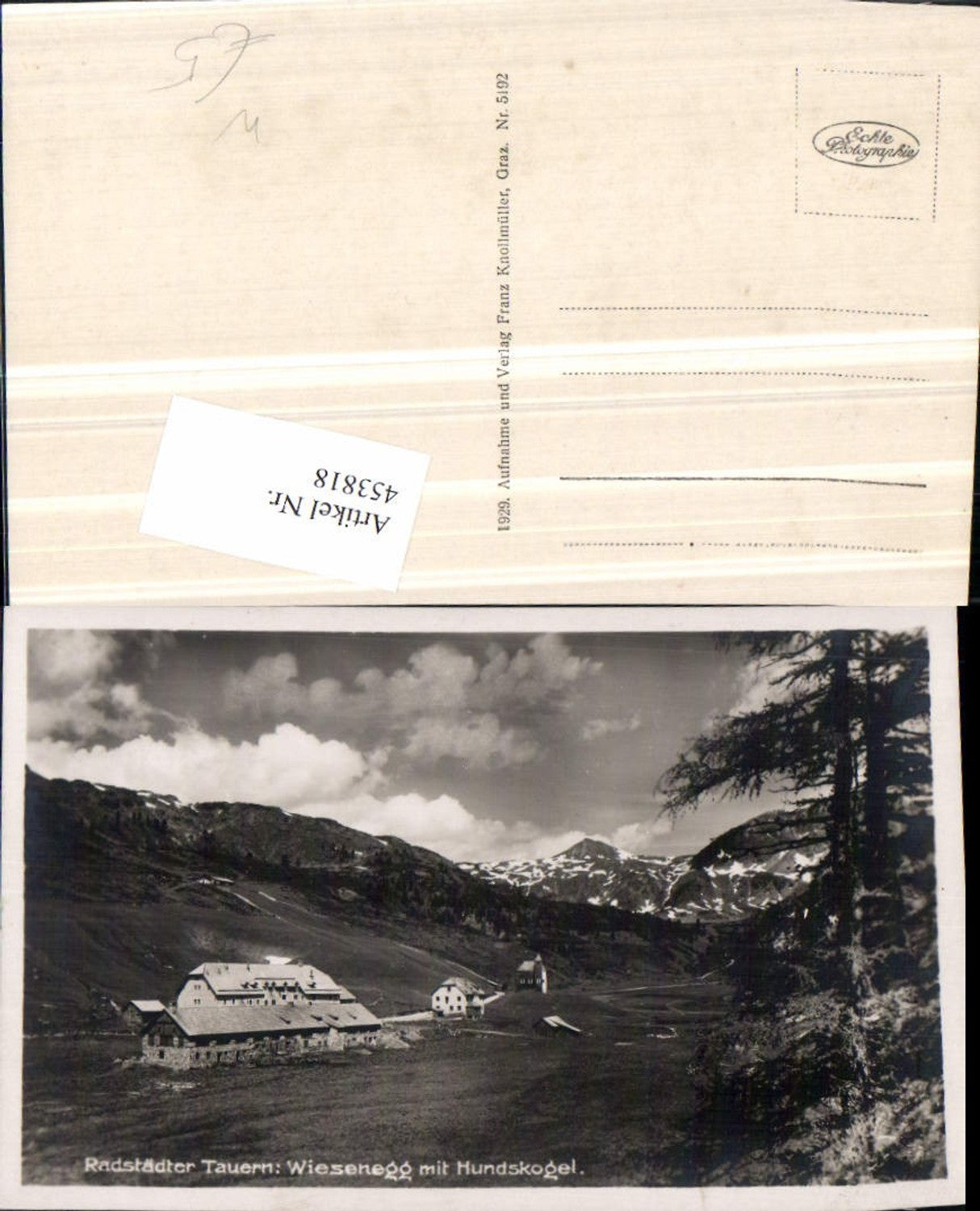 Alte Ansichtskarte – Old Postcard