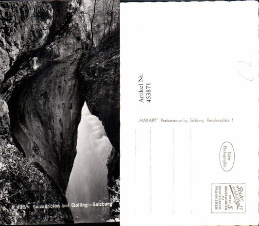 453871,Salzachöfen b. Golling Klamm Schlucht