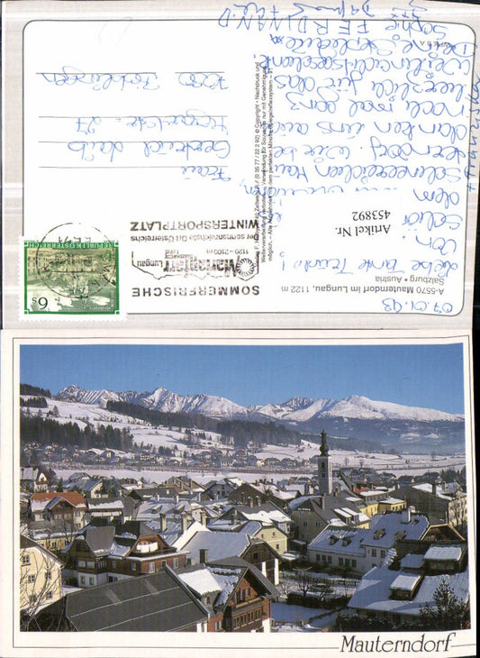 453892,Mauterndorf im Lungau Totale Bergkulisse Winterbild