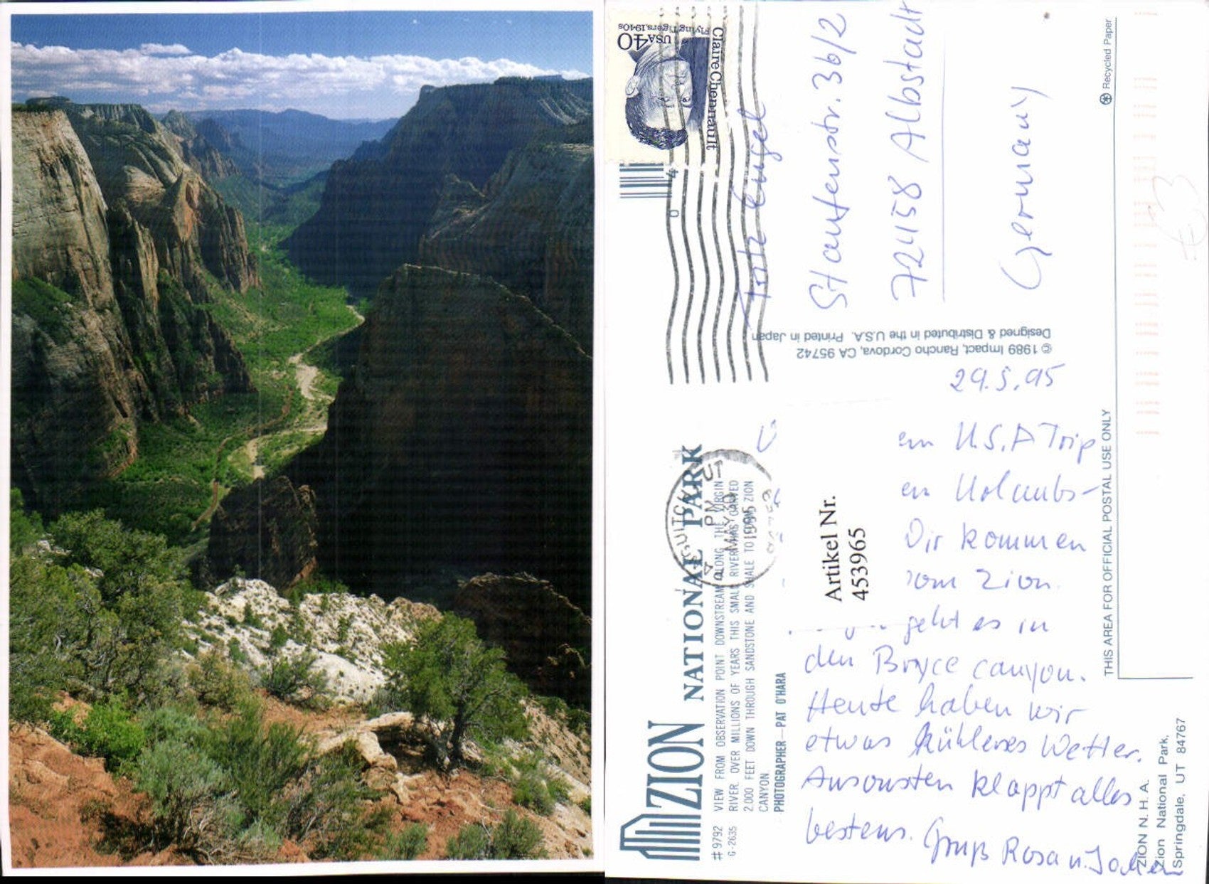 Alte Ansichtskarte – Old Postcard