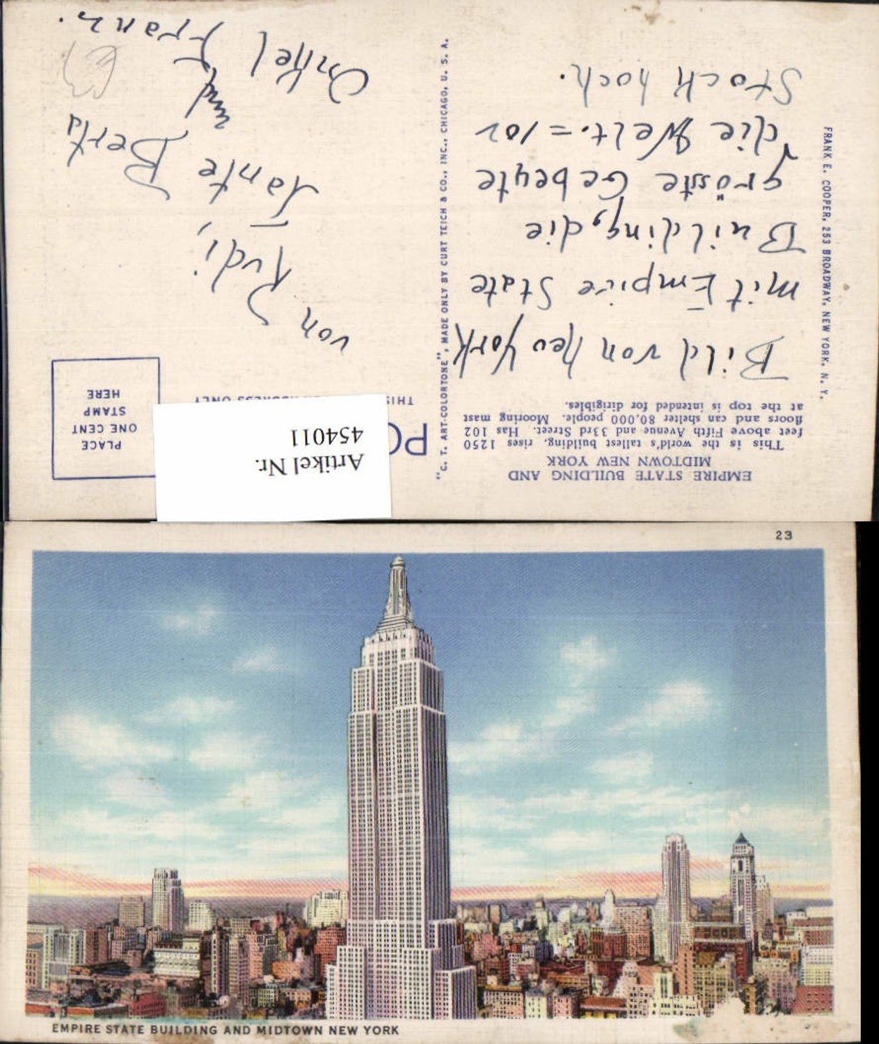Alte Ansichtskarte – Old Postcard