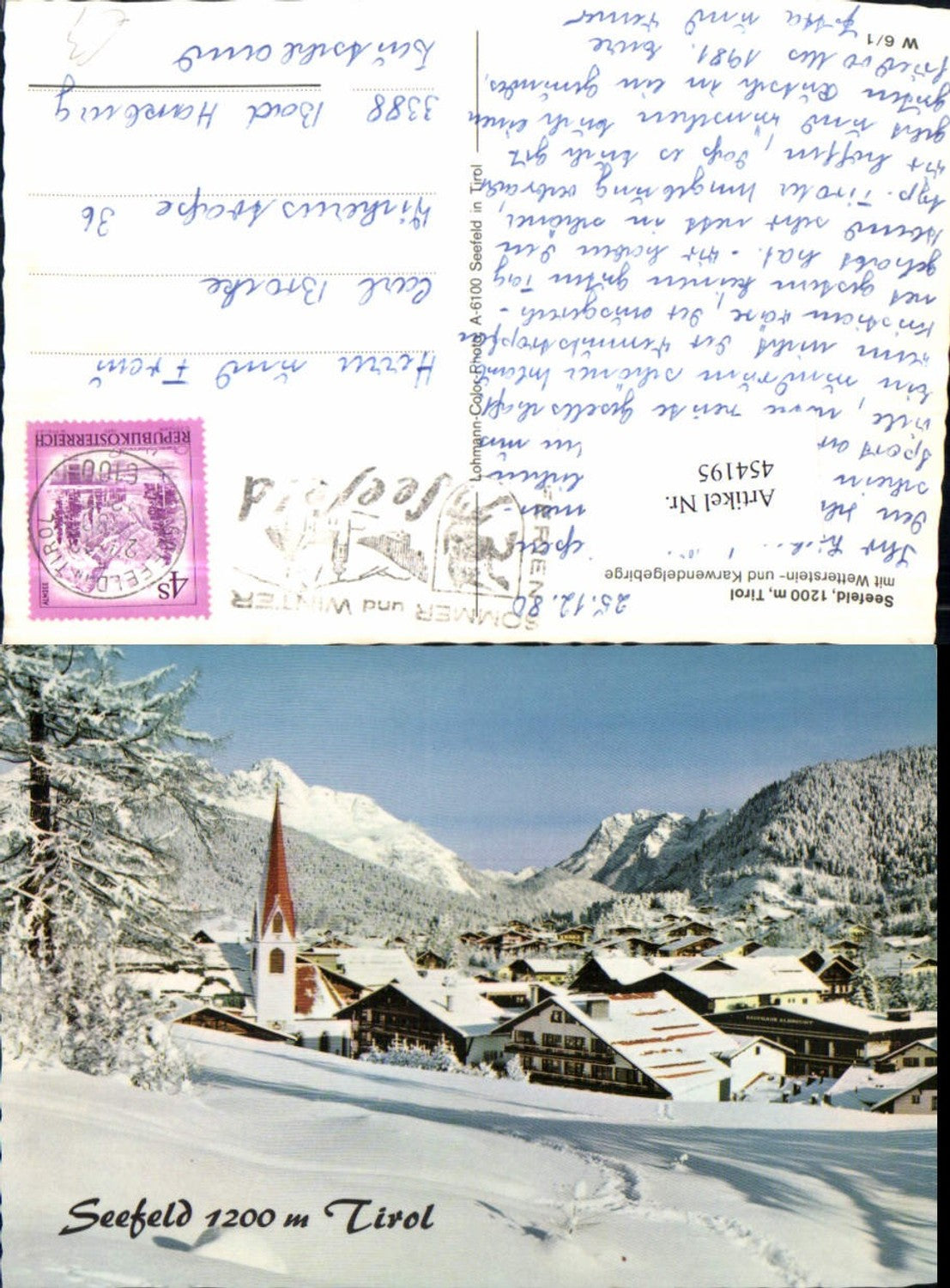 Alte Ansichtskarte – Old Postcard