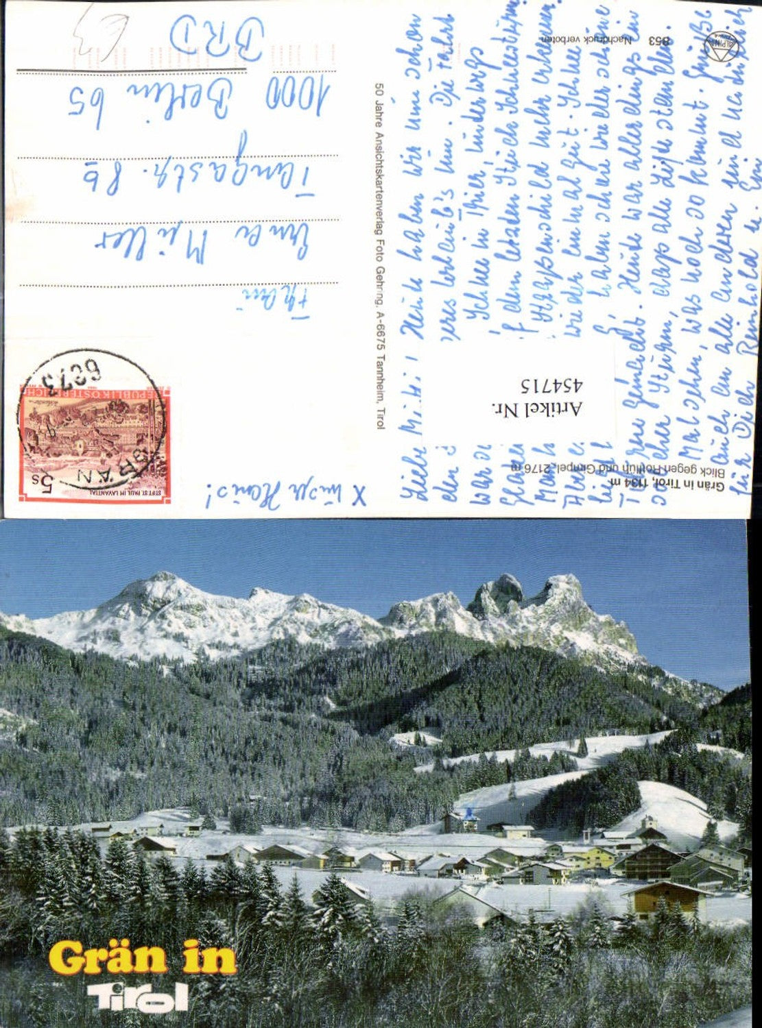 Alte Ansichtskarte – Old Postcard