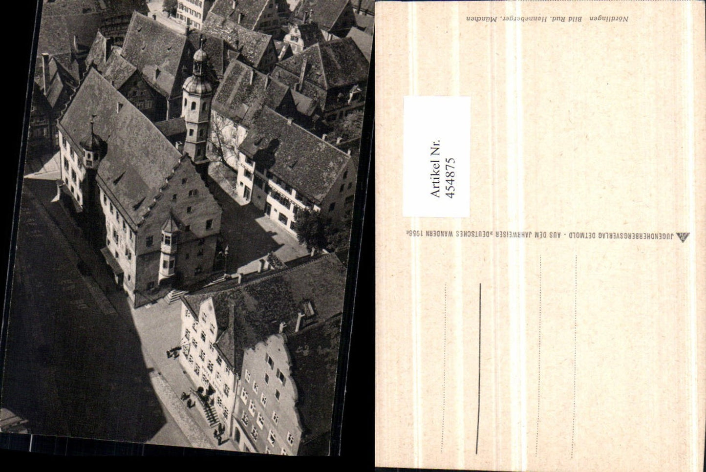 454875,Nördlingen Teilansicht Rathaus