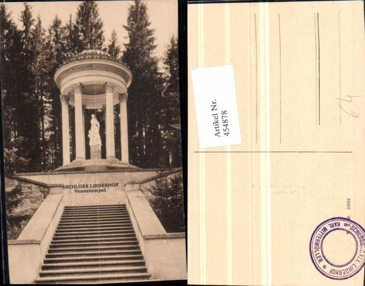 454878,Schloss Linderhof b. Ettal Venustempel Tempel Statue