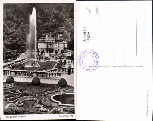 454898,Ettal Königsschloss Linderhof Fontäne pub H. Huber 835
