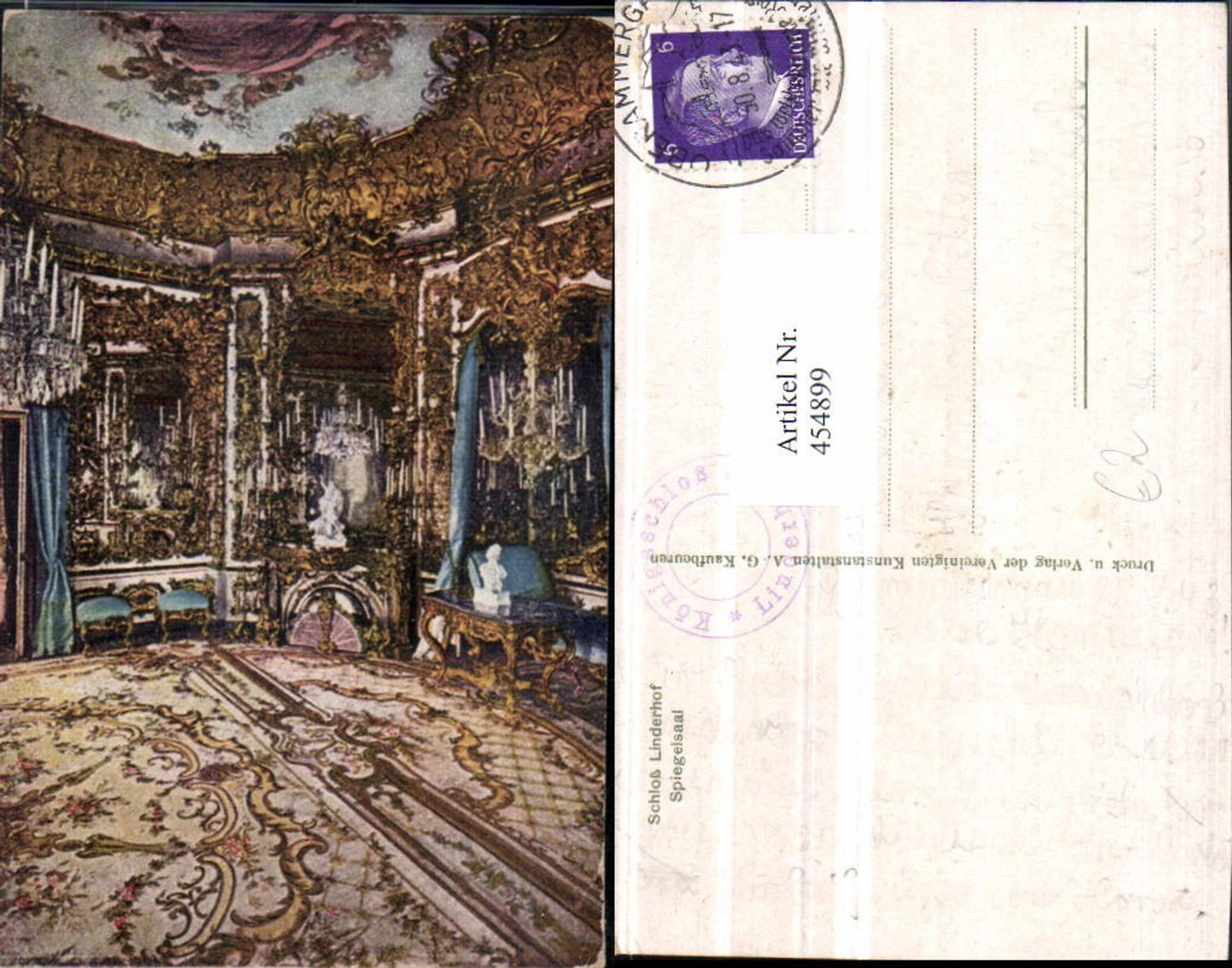 454899,Ettal Schloss Linderhof Spiegelsaal Innenansicht