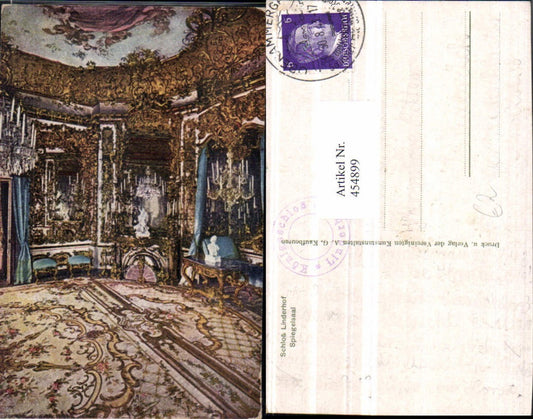 454899,Ettal Schloss Linderhof Spiegelsaal Innenansicht