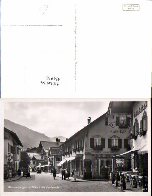 454916,Oberammergau Dorfstraße Straßenansicht Kaufhaus