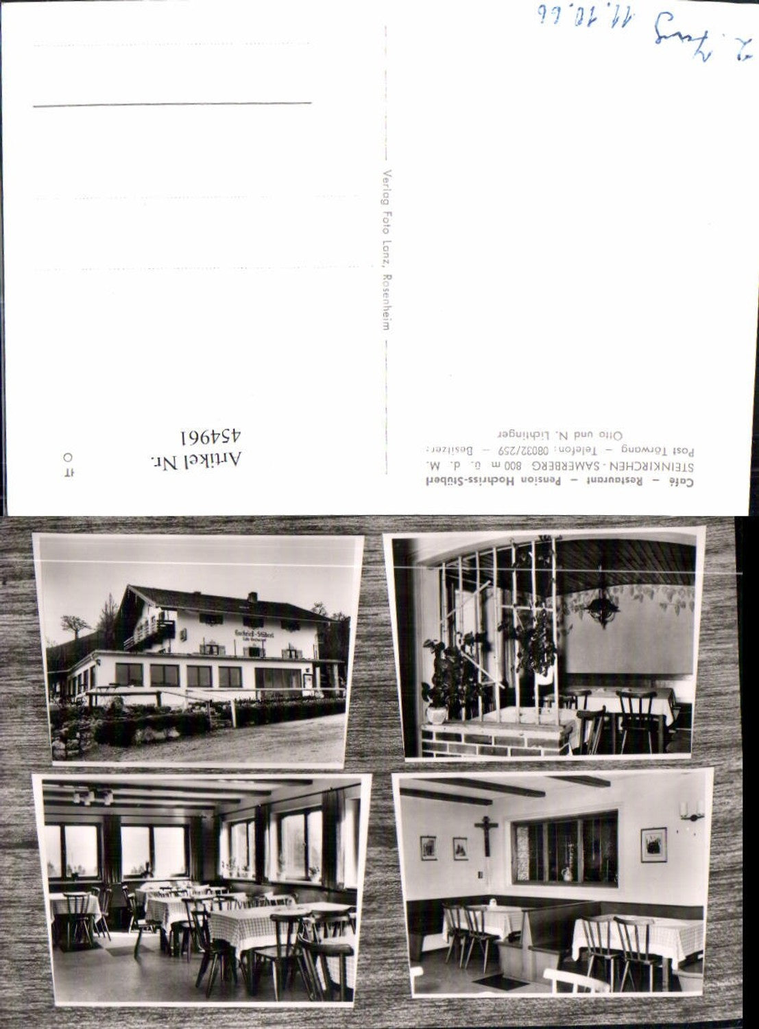 454961,Samerberg Steinkirchen Pension Hochriss-Stüberl Mehrbildkarte