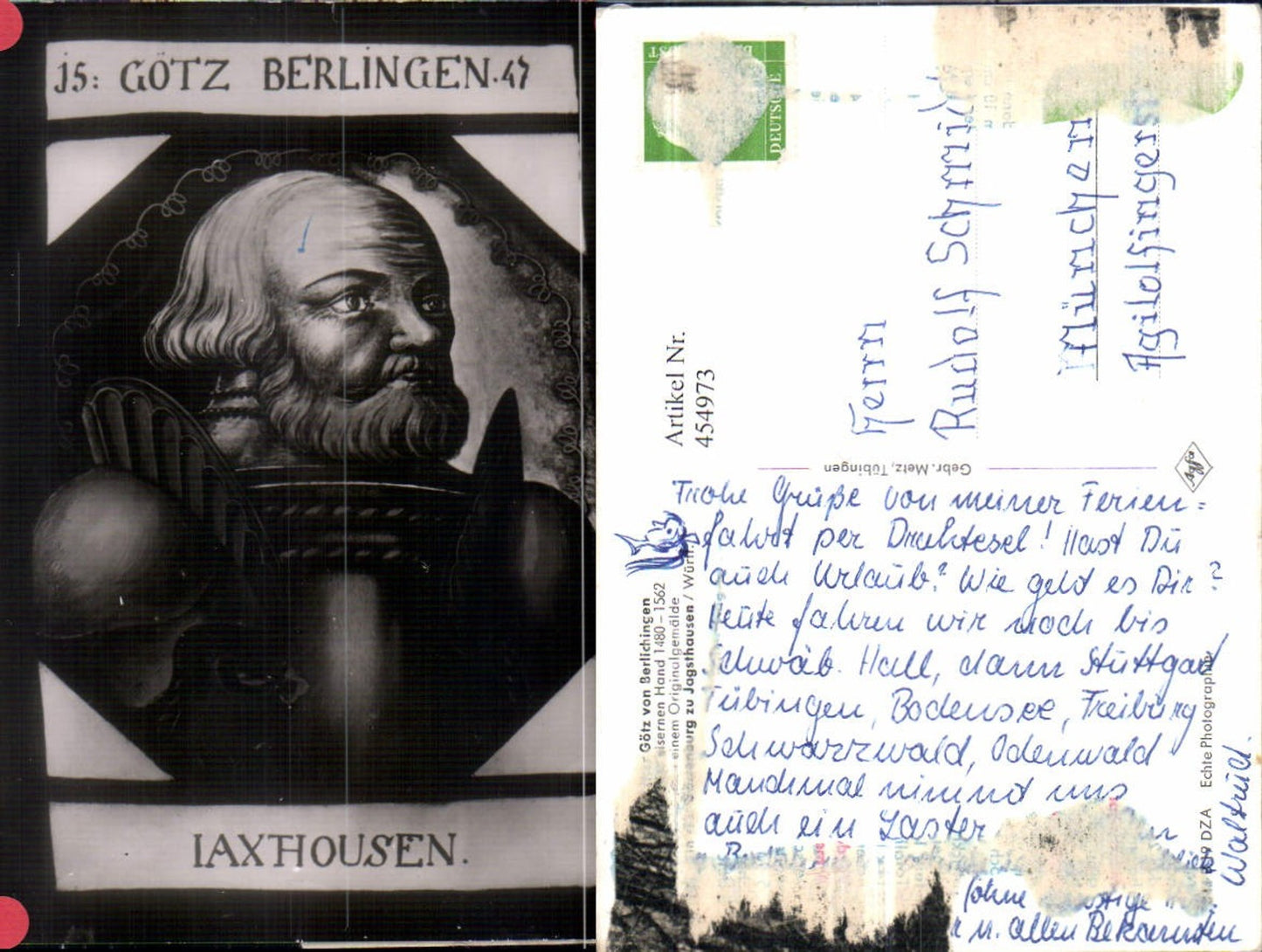 454973, Berlichingen near Schöntal, Götz Portrait Painting