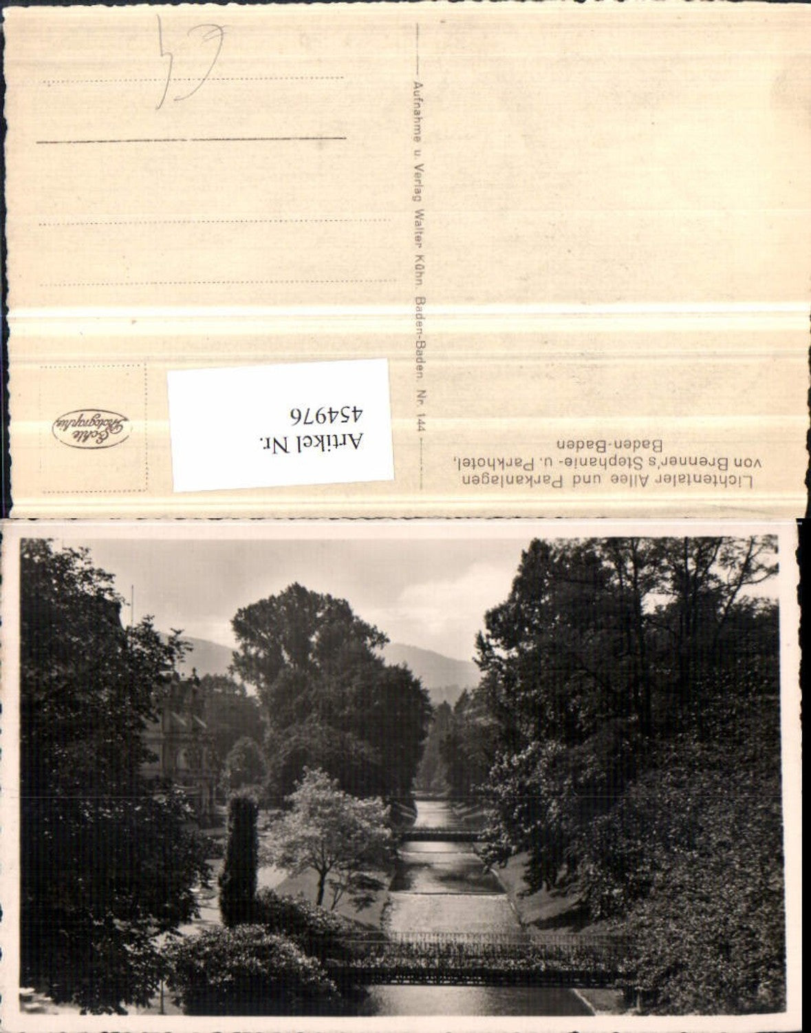 454976,Baden-Baden Lichtentaler Allee u. Parkanlagen