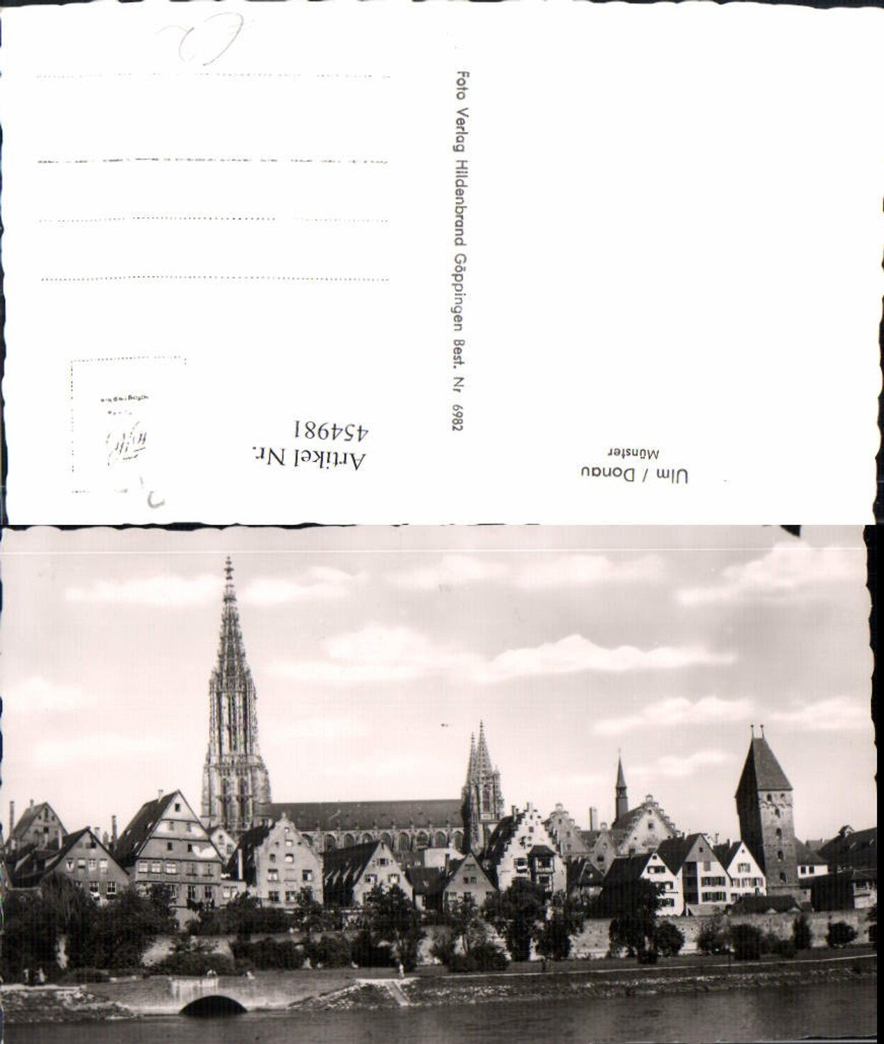 454981,Ulm an d. Donau Teilansicht Münster Kirche