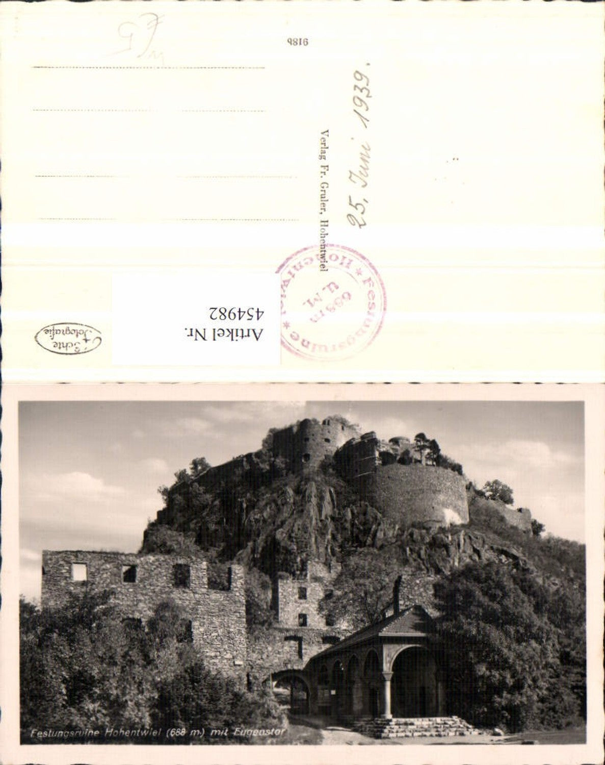 454982,Festungsruine Hohentwiel b. Singen Eugenstor