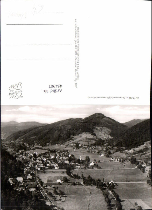 454987, Gutach in the Black Forest, aerial view