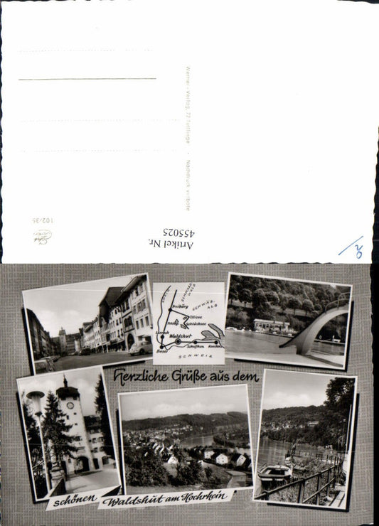 455025,Waldshut am Hochrhein Totale Freibad Tor Turm Mehrbildkarte