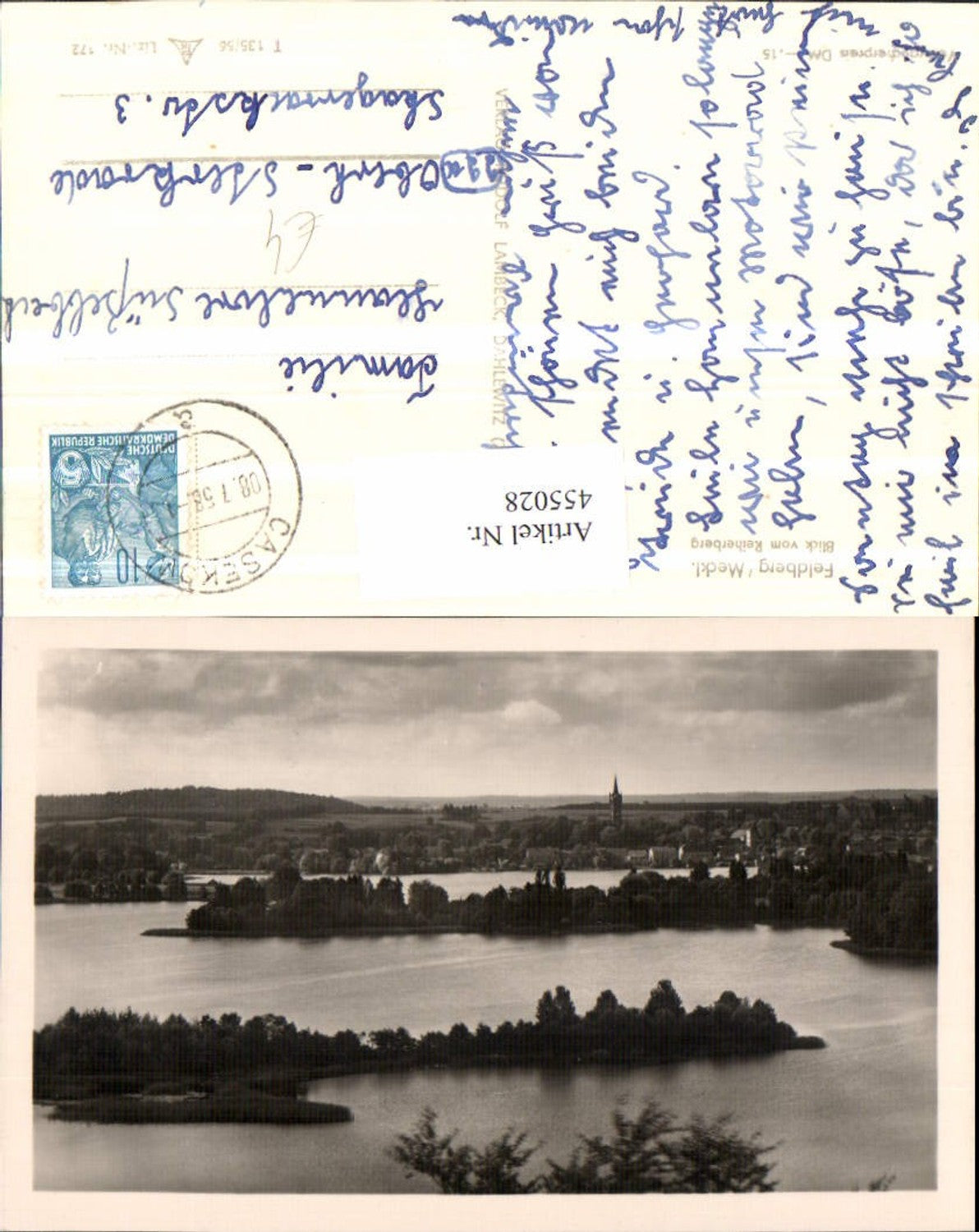 455028,Feldberg in Mecklenburg Teilansicht vom Reiherberg