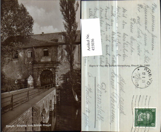 455036,Mönchengladbach Rheydt Eingang zum Schloss Tor