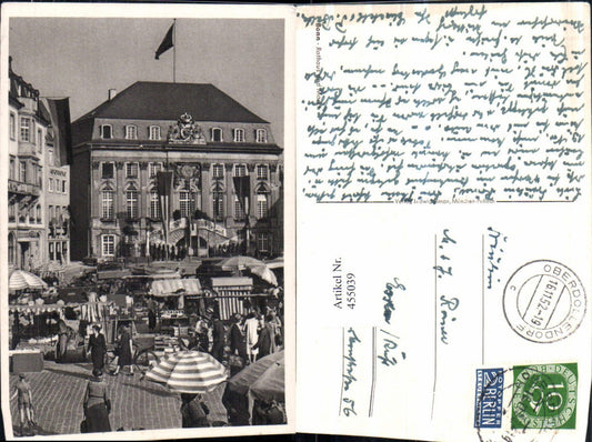 455039,Bonn am Rhein Rathaus u. Markt