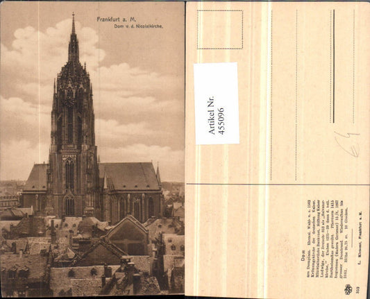 455096,Frankfurt am Main Dom von d. Nicolaikirche