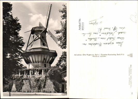 455111,Potsdam Sanssouci Historische Mühle Windmühle