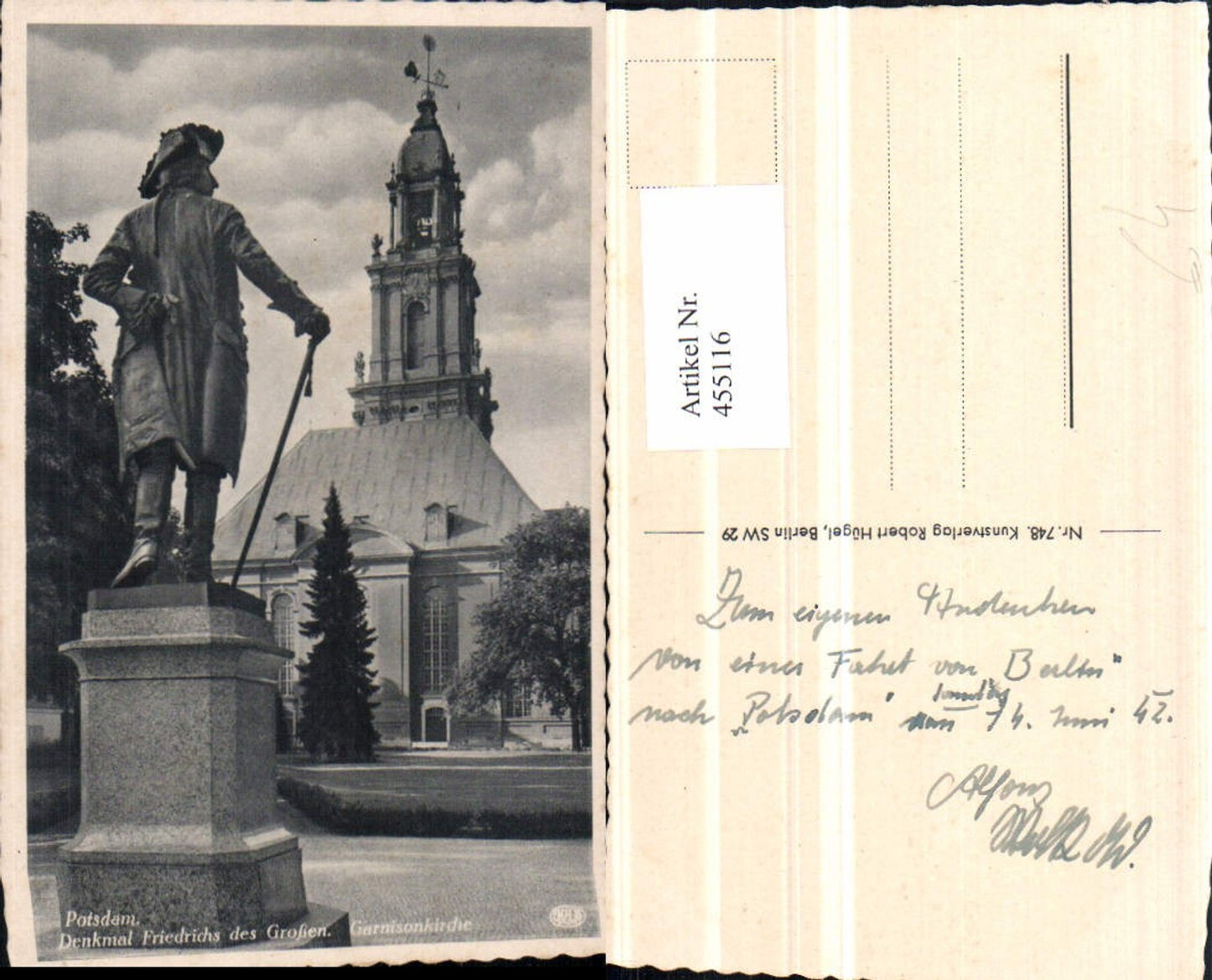 455116,Potsdam Denkmal Friedrich des Großen Garnisonkirche Kirche