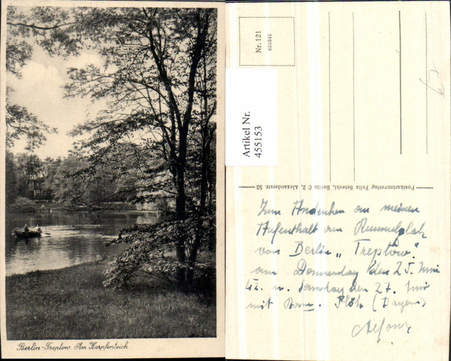 455153,Berlin Treptow Karpfenteich Teich