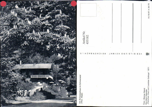 455182,Schwarzatal Schweizerhaus b. Schwarzburg pub VEB