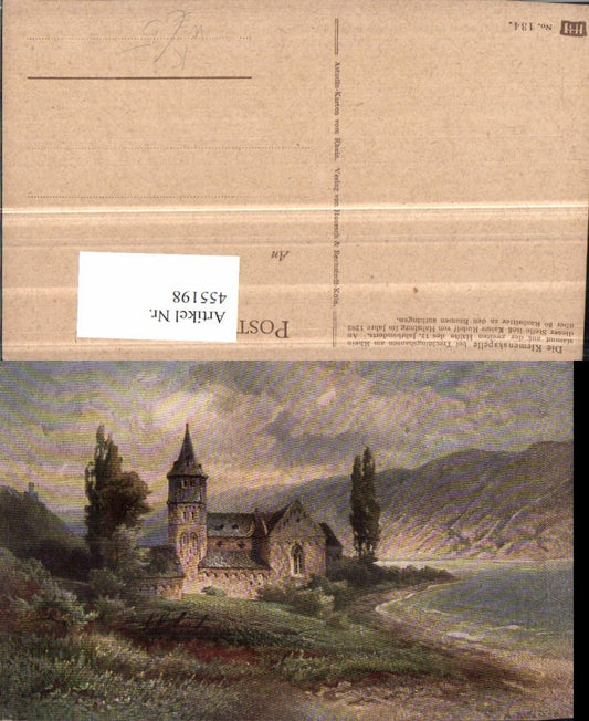 455198,Künstler AK N. Astudin Klemenskapelle Kirche b. Trechtingshausen