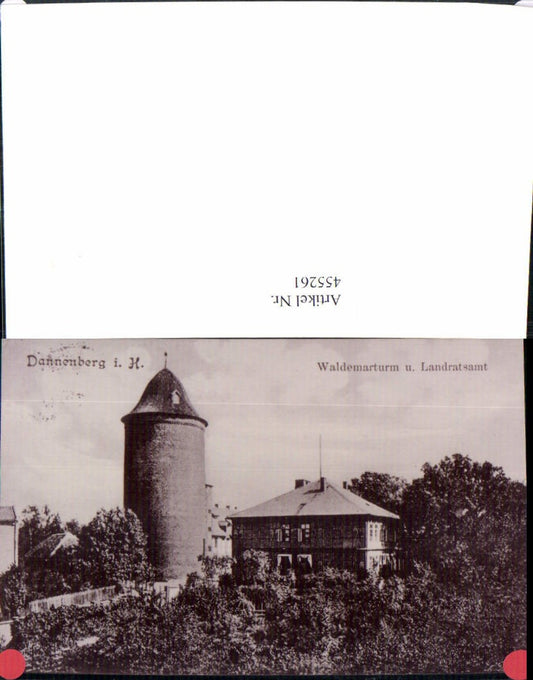 455261,Repro Foto Dannenberg Waldemarturm u. Landratsamt