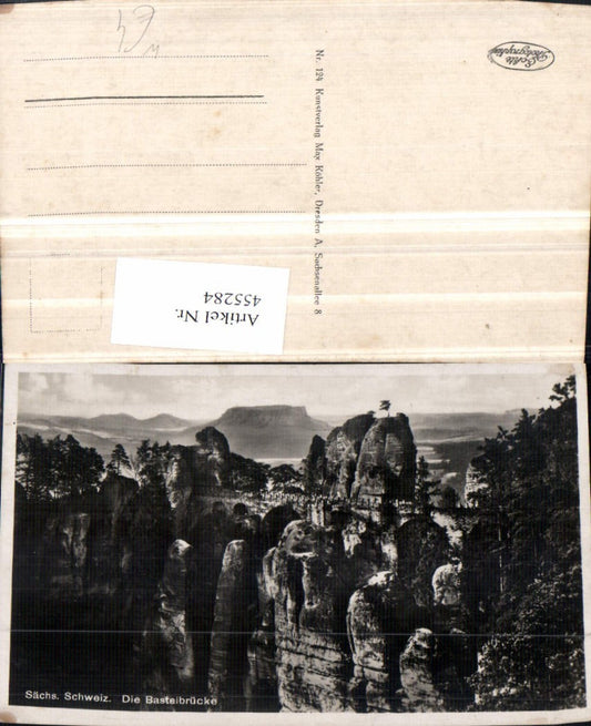 455284,Sächsische Schweiz Basteibrücke Felsen b. Rathen