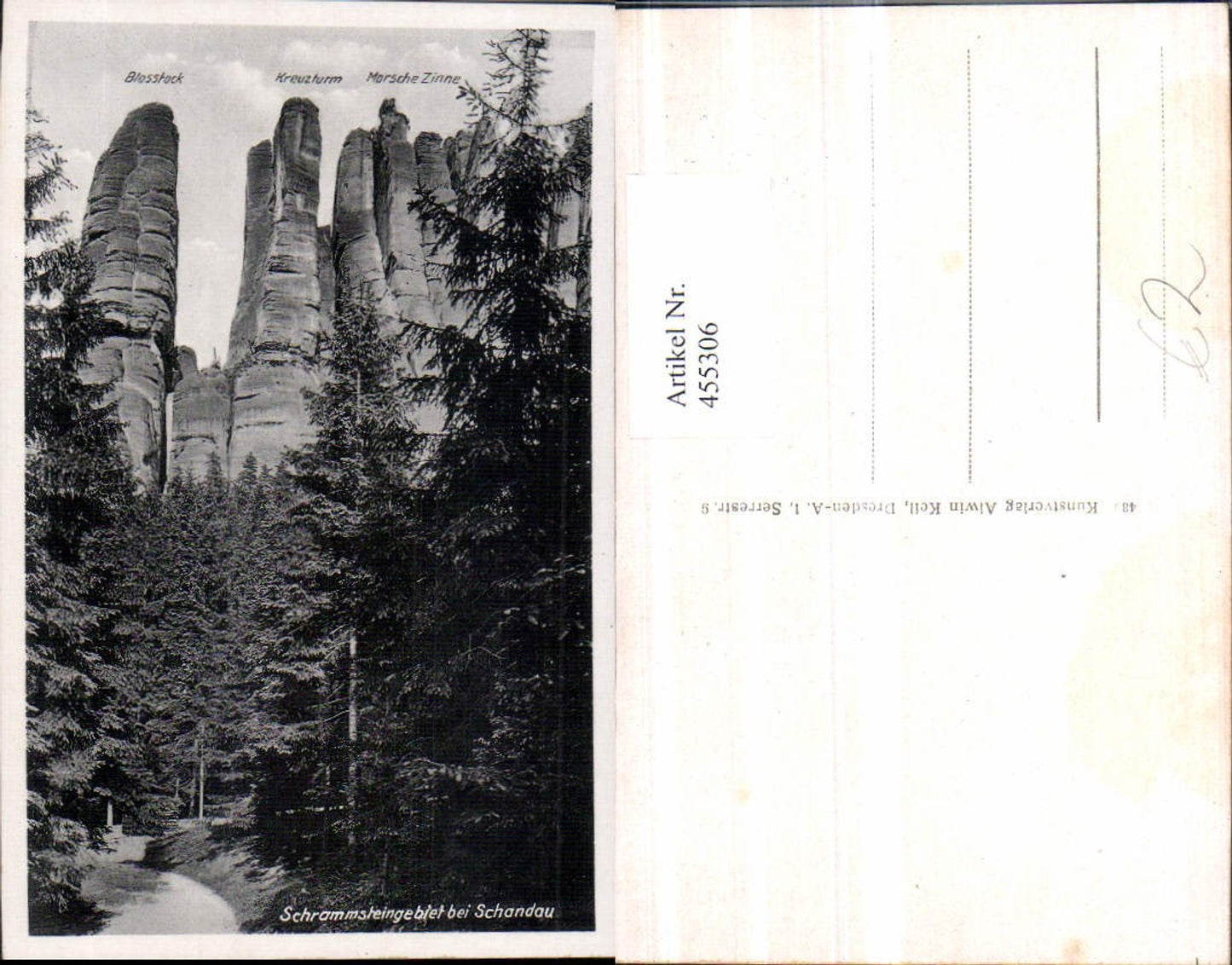 455306,Schrammsteine b. Schandau Felsen