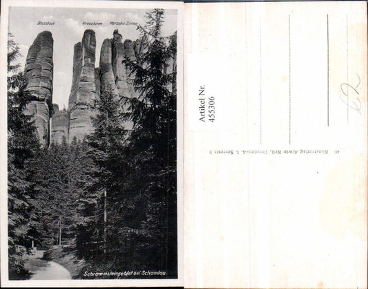 455306,Schrammsteine b. Schandau Felsen