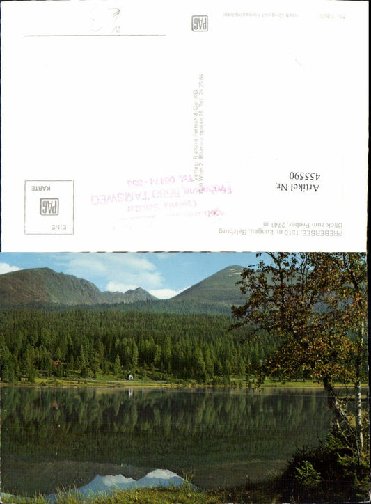 455590,Prebersee See b. Tamsweg m. Preber Bergkulisse