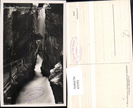455592,Sigmund Thunklamm Klamm im Kaprunertal b. Kaprun
