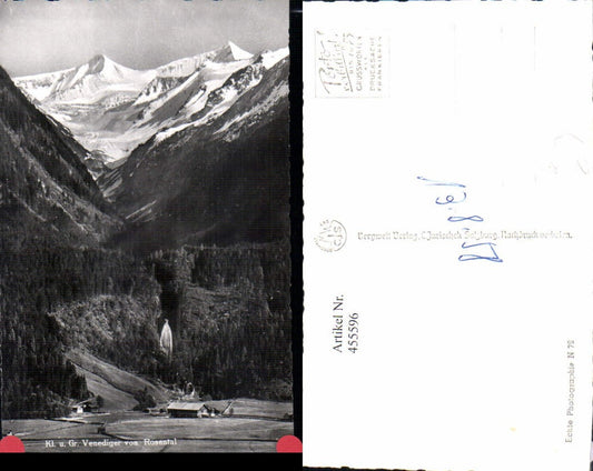 455596,Klein- u. Großvenediger vom Rosental b. Neukirchen Bergkulisse