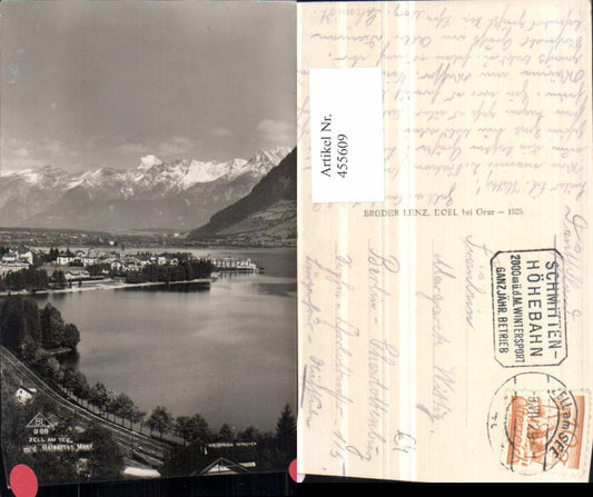 455609,Zell am See Totale m. Steinernen Meer Bergkulisse