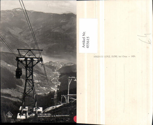 455615,Zell am See Drahtseilbahn Seilbahn auf die Schmittenhöhe Bergkulisse