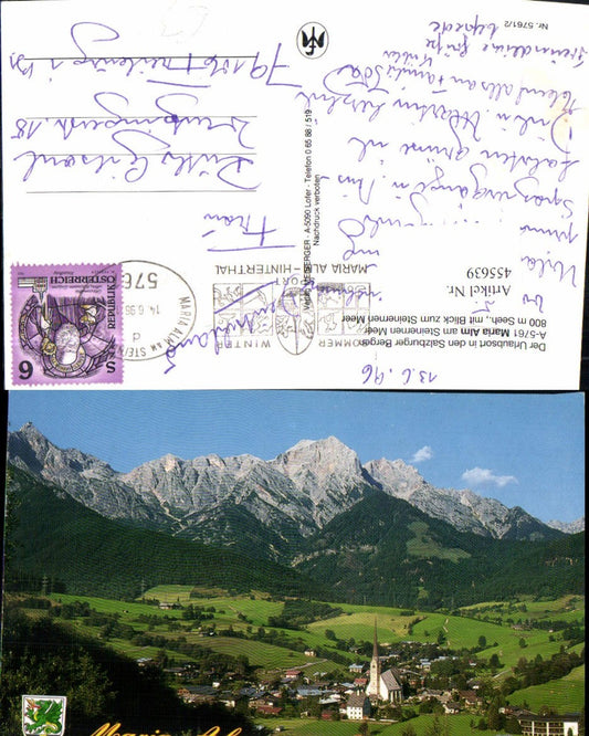 455639,Maria Alm am Steinernen Meer Totale Bergkulisse