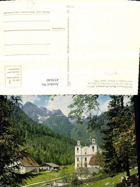 455640,Maria Kirchental Kirche b. St. Martin Lofer Bergkulisse